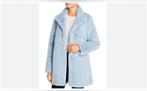 Zacht baby blauwe faux fur mantel, Calvin Klein, Blauw, Ophalen of Verzenden, Zo goed als nieuw, Maat 36 (S)