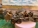 GMC Bofors 40mm Gun 1/35 en figuren bij gebouwd, Overige merken, Gebruikt, Tank, 1:32 tot 1:50