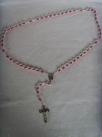 Mooie Rozenkrans rose binnen doorzichtige kraal, Ophalen of Verzenden, Zo goed als nieuw, Overige typen, Christendom | Katholiek