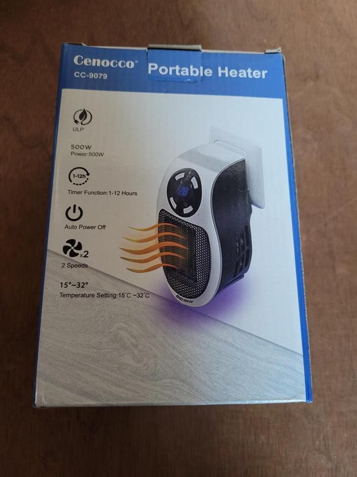 Cenocco portable heater CC-9079, Doe-het-zelf en Verbouw, Verwarming en Radiatoren, Nieuw, Overige typen, Minder dan 30 cm, Minder dan 60 cm