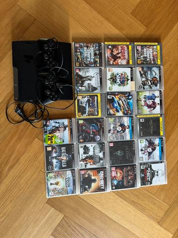 PS3 met 2 controllers en 18 spellen beschikbaar voor biedingen