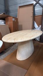 Eettafel travertin look (laag) 240x100x76, Huis en Inrichting, Tafels | Eettafels, Ophalen, Overige materialen, 100 tot 150 cm