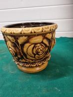 bloempot met rozen jaren 70 vintage, Ophalen of Verzenden