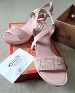 KHRIO suede leren sandalen, handgemaakt, maat 39, Nieuw, Verzenden, Nieuw, Sandalen of Muiltjes, Roze