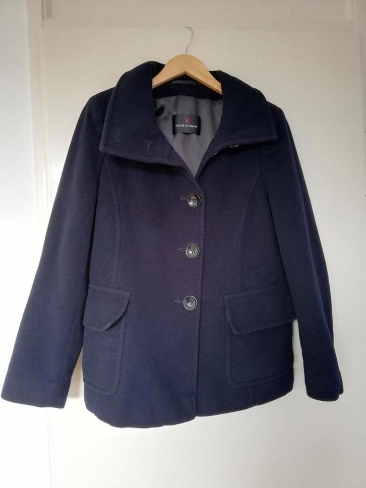 Winter jas / Mantel Fuchs Smitt zwart wol/ kasjmier maat M/3, Kleding | Dames, Jassen | Winter, Zo goed als nieuw, Maat 38/40 (M)