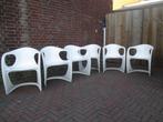 Casala stoel wit kunststof jaren 70 space age design retro, Huis en Inrichting, Gebruikt, Wit, ?, Vier
