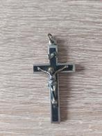Kruis zwart/zilver ca 5 cm, Antiek en Kunst, Ophalen of Verzenden