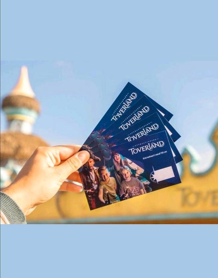 Twee entree tickets voor attractiepark Toverland in Sevenum., Tickets en Kaartjes, Recreatie | Pretparken en Attractieparken, Twee personen