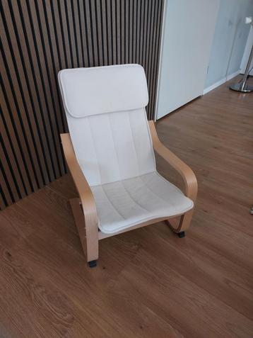IKEA POÄNG Kinderfauteuil – Houten frame – Gebruikt beschikbaar voor biedingen