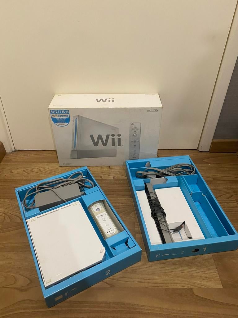 Complete Nintendo Wii met Doos, Ophalen of Verzenden, Gebruikt, Met 1 controller