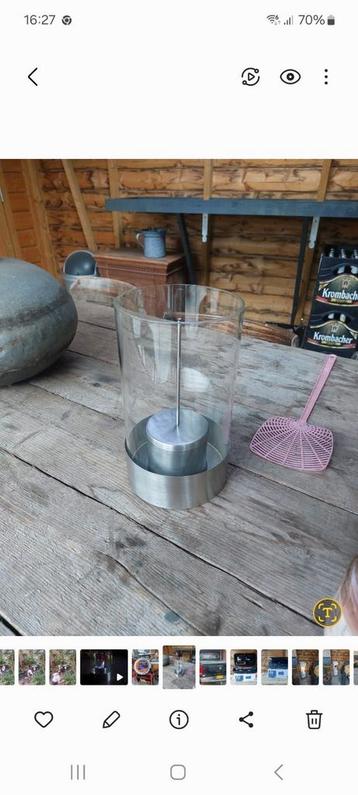 Te koop 21 rvs windlichten 7 euro per stuk beschikbaar voor biedingen