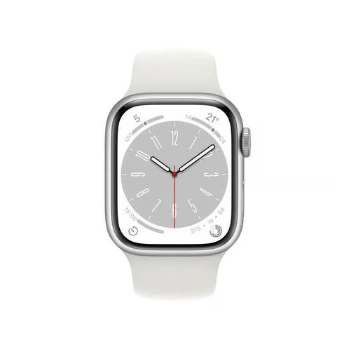 A2775,  Watch 8 RVS zilver, Sieraden, Tassen en Uiterlijk, Smartwatches, Nieuw, iOS, Zilver, Afstand, Calorieverbanding, Conditie