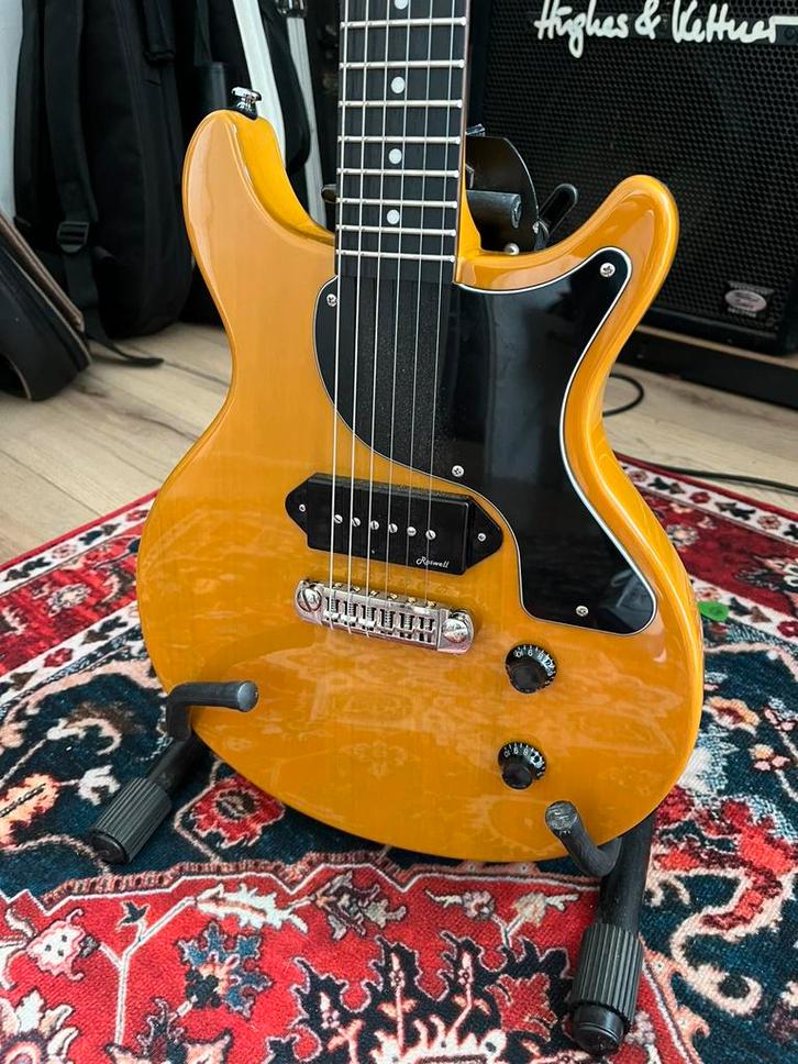 Harley Benton DC-Junior TV yellow, Muziek en Instrumenten, Snaarinstrumenten | Gitaren | Elektrisch, Gebruikt, Solid body, Ophalen