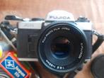 Fujica AX-1 Analoog camera met diverse accessoires, Gebruikt, Ophalen of Verzenden, Compact