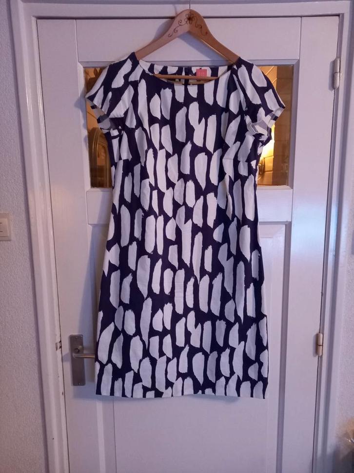 Leuke jurk maat 42 Kyra &Co, Kleding | Dames, Jurken, Zo goed als nieuw, Maat 42/44 (L), Blauw, Knielengte, Ophalen of Verzenden