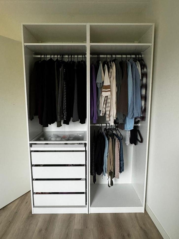 IKEA PAX wardrobe 150х58х236 cm with drawers & glass shelf, Huis en Inrichting, Kasten | Kledingkasten, Zo goed als nieuw, 200 cm of meer