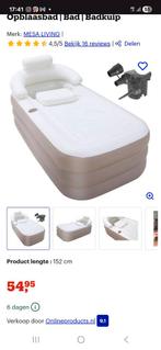 Opblaasbaar bad - 2x gebruikt, Ophalen of Verzenden, Zo goed als nieuw, Met bad