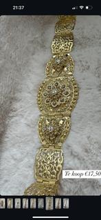 Marokkaanse brede riem goud, Ophalen of Verzenden, Zo goed als nieuw, Overige kleuren, 5 cm of meer