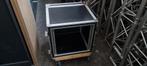 Flightcase 10U semi geveerd met schuim op blue wheels, Ophalen of Verzenden, Zo goed als nieuw, Overige instrumenten, Flightcase