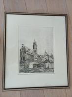 Pentekening Arnhem met Eusebiuskerk, Antiek en Kunst, Kunst | Etsen en Gravures, Ophalen
