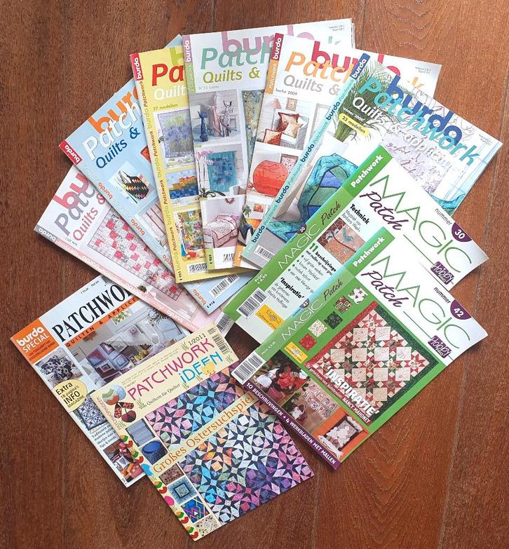PATCHWORK/ QUILTEN 10 handwerkbladen samen €9, Boeken, Hobby en Vrije tijd, Zo goed als nieuw, Overige onderwerpen, Ophalen of Verzenden