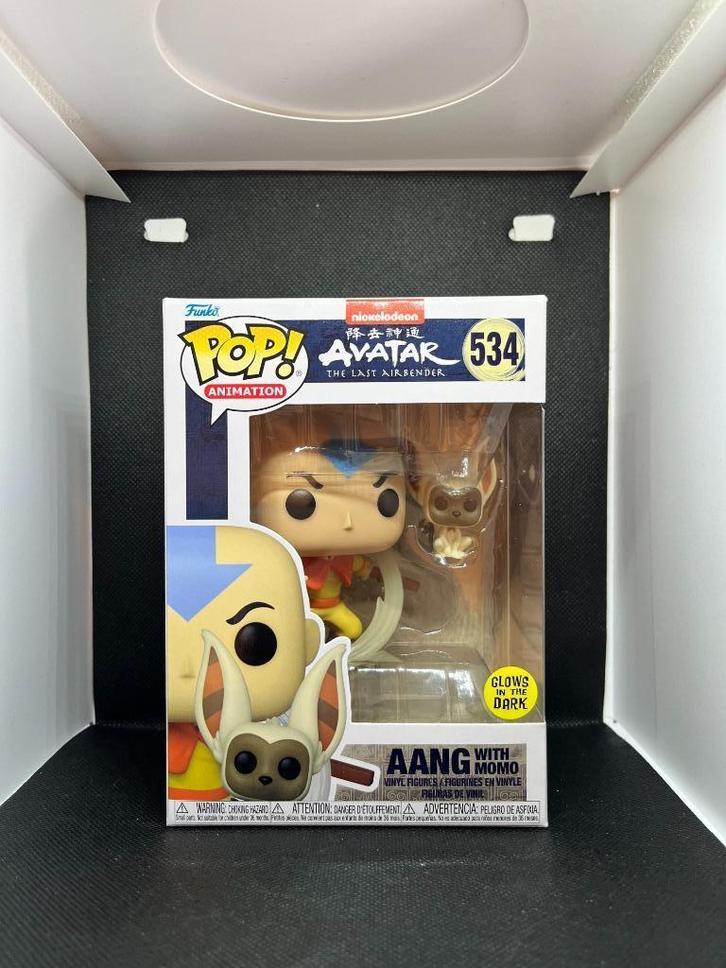 Funko Pop! 534 Aang With Momo | Nickelodeon Avatar | GITD, Verzamelen, Poppetjes en Figuurtjes, Nieuw, Ophalen of Verzenden