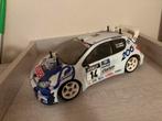 Tamiya peugeot 206 wrc, Ophalen of Verzenden, Zo goed als nieuw, Auto onroad