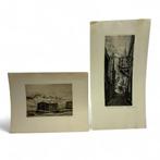 Johan Hemkes (1894-1984). Drie etsen, Antiek en Kunst, Kunst | Etsen en Gravures, Ophalen of Verzenden
