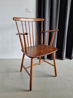 vintage Deens design Farstrup spijlenstoel houten arm-stoel, Ophalen, Bruin, Eén, Hout
