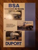 Tractor folder BSA Duport mengmesttanks, Ophalen of Verzenden, Zo goed als nieuw