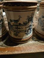 Apothekers pot met blauwe decoratie, Ophalen of Verzenden