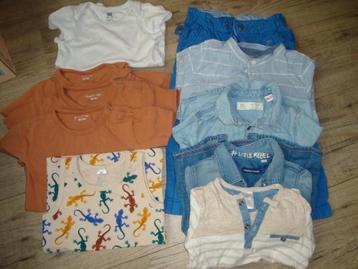 9 x Babykleertjes jongetje 1 in maat 74 de rest 86-98  beschikbaar voor biedingen