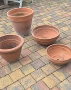 Diverse Grote Bloempotten, Gebruikt, Rond, Tuin, Minder dan 40 cm