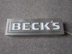 BECKS BIER LAMP LICHTRECLAME, Verzamelen, Ophalen, Zo goed als nieuw, Overige typen, Overige merken