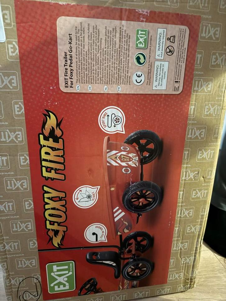 Exit Foxy Fire Aanhanger voor Go-Kart, Kinderen en Baby's, Speelgoed | Overig, Nieuw, Jongen of Meisje, Ophalen of Verzenden