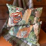 Engelse SET kussens Mulberry Game Birds velvet/tweed, Huis en Inrichting, Westdijk 41 3241GT Middelharnis, Overige kleuren, Nieuw