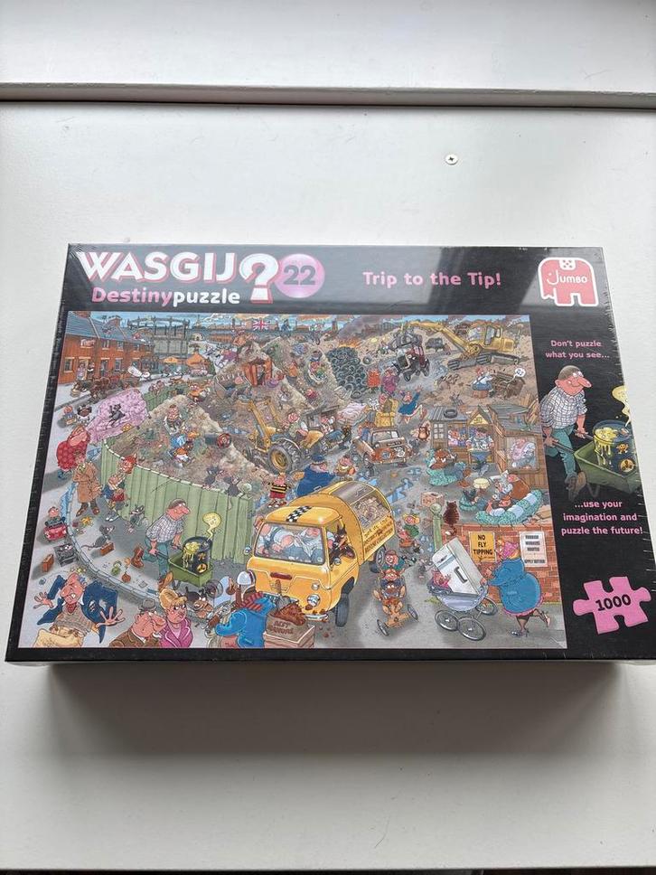 Wasgij Destiny 22 - Trip to the Tip! Puzzel nog in plastic, Hobby en Vrije tijd, Denksport en Puzzels, Nieuw, Legpuzzel, 500 t/m 1500 stukjes