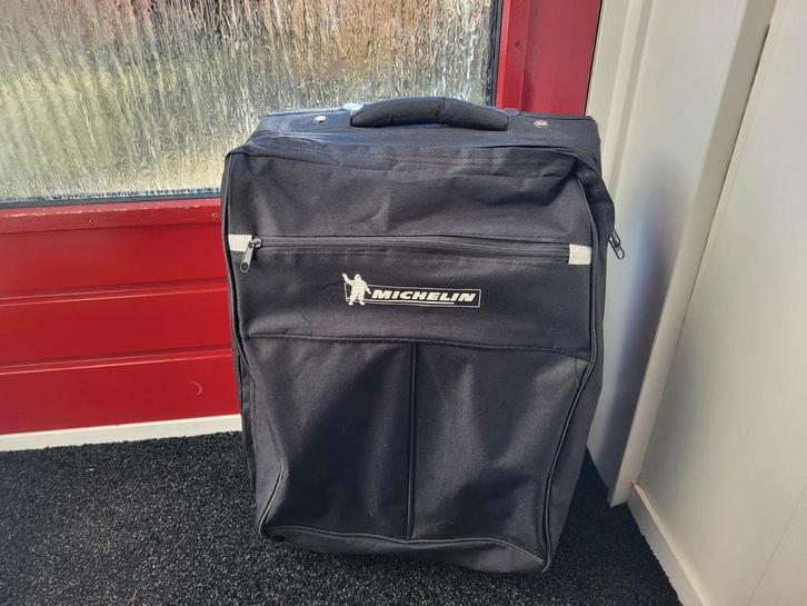 Michelin Reistas met Wieltjes - Zwart, Sieraden, Tassen en Uiterlijk, Tassen | Reistassen en Weekendtassen, Gebruikt, Zwart, 60 tot 80 cm