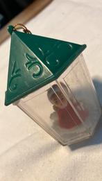 Vintage antieke kerstbal, plastic meisje in sneeuw, Ophalen of Verzenden, Zo goed als nieuw