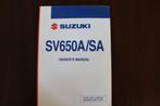 SUZUKI SV650 A/SA 2006 owner's manual SV 650, Motoren, Handleidingen en Instructieboekjes, Suzuki