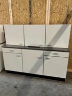 Keukenblok wit 180cm, Huis en Inrichting, Ophalen, Gebruikt, Wit, Enkelwandige keuken
