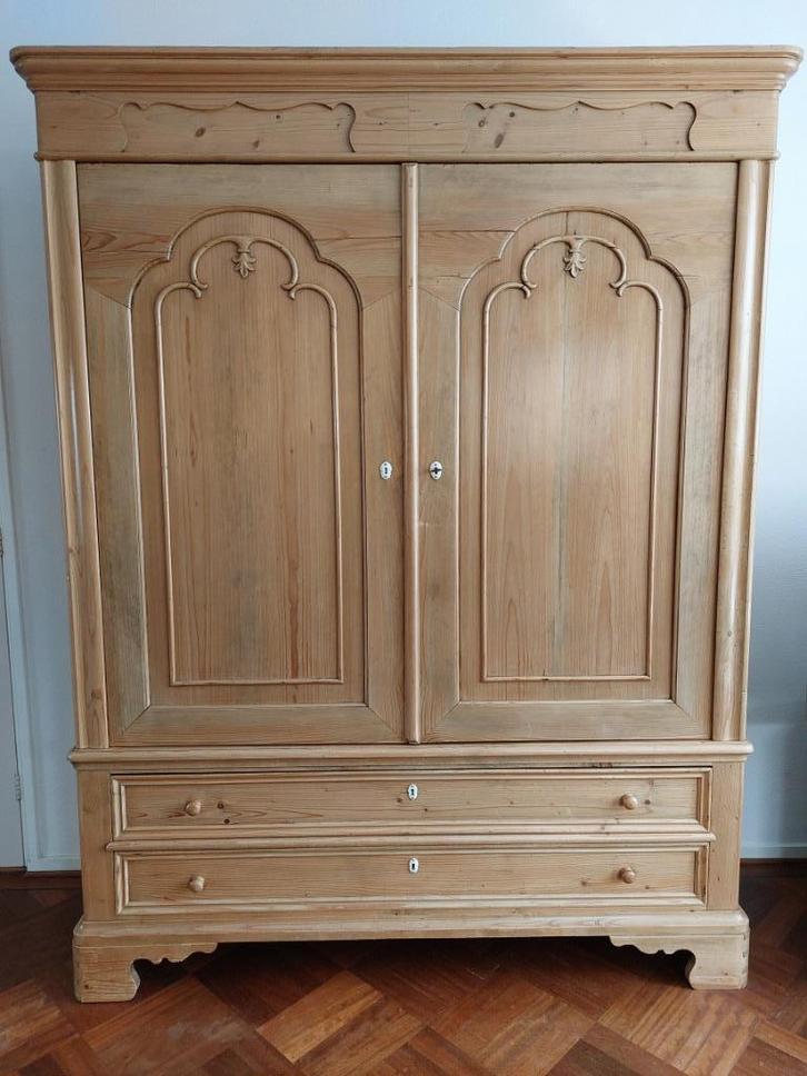 Oude deense broodkast, Huis en Inrichting, Kasten | Buffetkasten, Gebruikt, 200 cm of meer, 150 tot 200 cm, 50 tot 75 cm, Met lade(s)