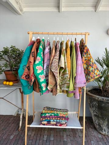 Kimono Vintage Kantha Quilt Patchwork India Sari beschikbaar voor biedingen