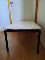 Salontafel rechthoekig, wit blad, Pastoe Cees Braakman, Ophalen, Gebruikt, 100 tot 150 cm, 50 tot 100 cm