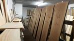 Aanbieding boomschorsplanken o.a eiken, beuken, plataan, etc, Huis en Inrichting, Tafels | Eettafels, Ophalen, Eikenhout, 50 tot 100 cm