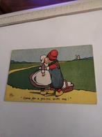 "COME FOR A PIC-NIC WITH ME!"  BOERTJE EN BOERINNETJE, Verzamelen, Ophalen of Verzenden, Voor 1920, Sterren en Beroemdheden