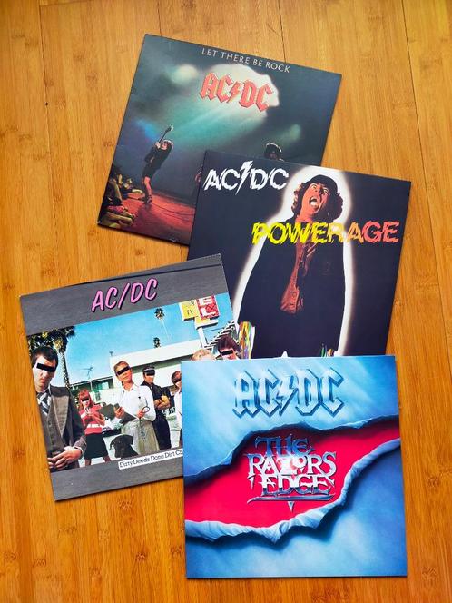 AC/DC - 4 lp's, Cd's en Dvd's, Vinyl | Rock, Zo goed als nieuw, Poprock, 12 inch, Ophalen of Verzenden