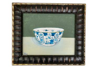 Diverse schilderijen met chinees aardewerk  beschikbaar voor biedingen