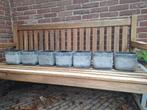 7 bloempotten, Tuin en Terras, Steen, Minder dan 30 cm, Rond, Ophalen of Verzenden