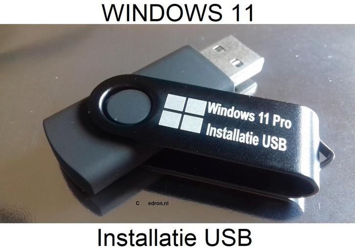 Windows 11 Pro installatie USB zonder hardware controle, Computers en Software, Besturingssoftware, Nieuw, Windows, Ophalen of Verzenden